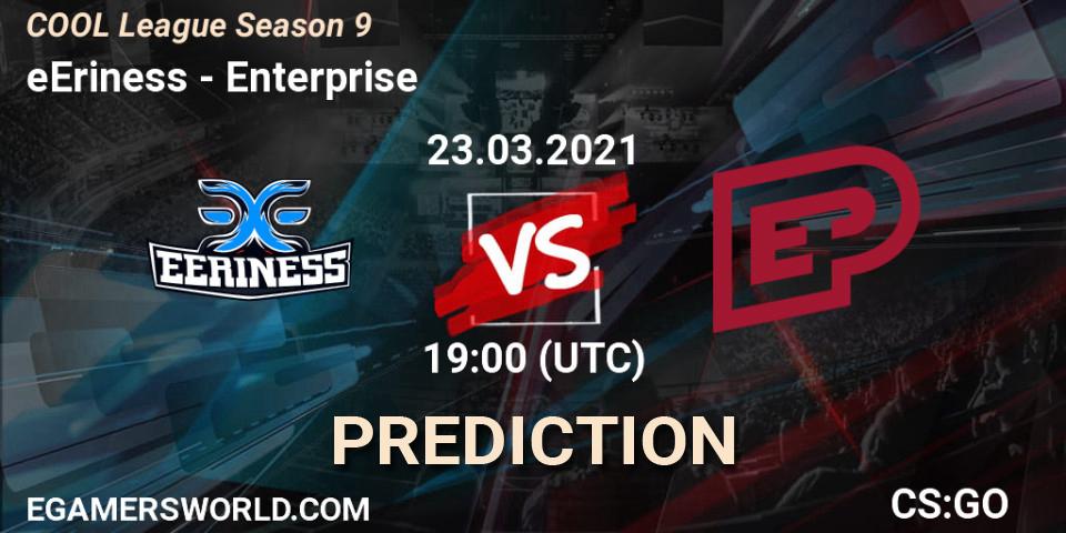eEriness - Enterprise: прогноз. 27.04.2021 at 18:00, Counter-Strike (CS2), COOL League Season 9