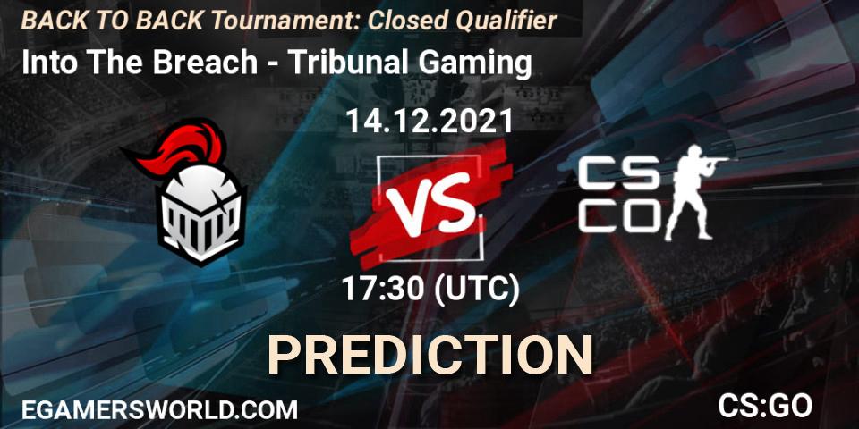 Into The Breach - Tribunal Gaming: прогноз. 14.12.2021 at 17:30, Counter-Strike (CS2), BACK TO BACK Tournament: Closed Qualifier