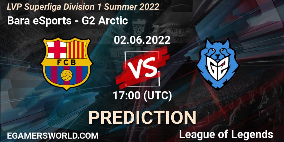 Barça eSports - G2 Arctic: прогноз. 02.06.2022 at 16:50, LoL, LVP Superliga Division 1 Summer 2022