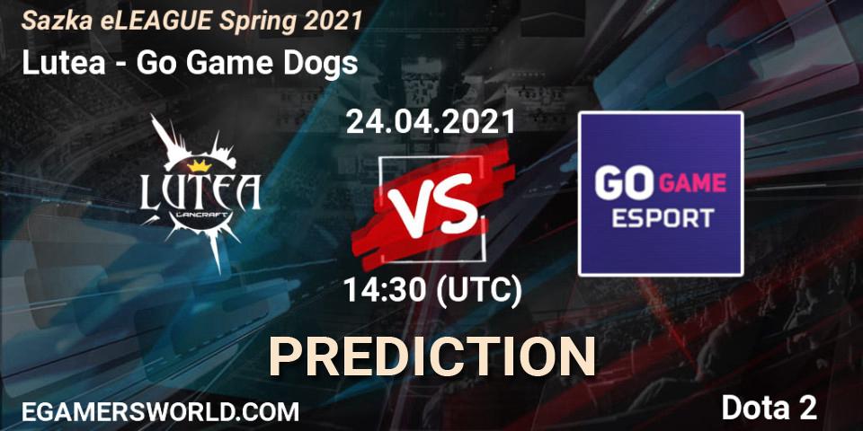 Lutea - Go Game Dogs: прогноз. 24.04.2021 at 14:30, Dota 2, Sazka eLEAGUE Spring 2021