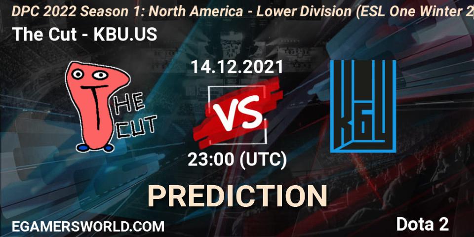 The Cut - KBU.US: прогноз. 14.12.2021 at 22:56, Dota 2, DPC 2022 Season 1: North America - Lower Division (ESL One Winter 2021)