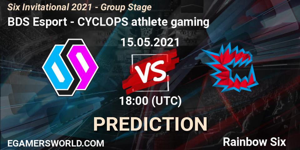 BDS Esport - CYCLOPS athlete gaming: прогноз. 15.05.2021 at 18:00, Rainbow Six, Six Invitational 2021 - Group Stage