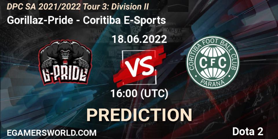 Gorillaz-Pride - Coritiba E-Sports: прогноз. 18.06.22, Dota 2, DPC SA 2021/2022 Tour 3: Division II
