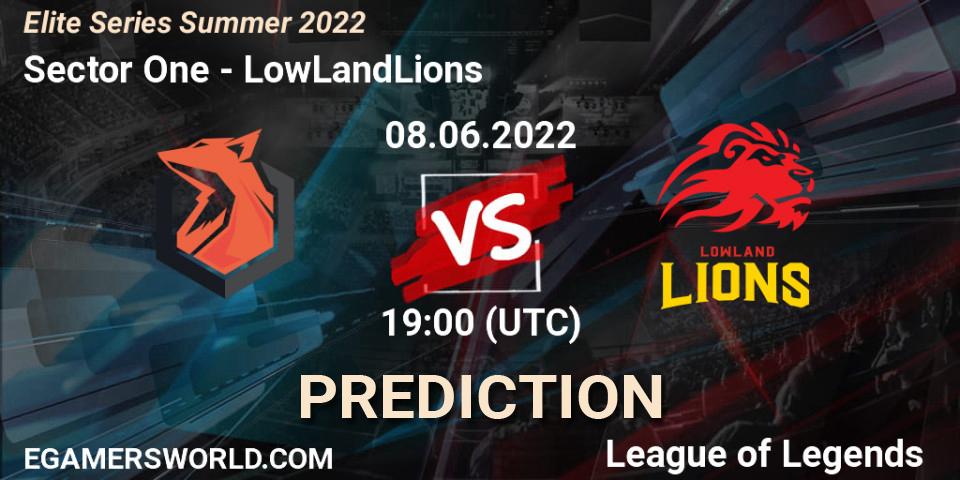 Sector One - LowLandLions: прогноз. 08.06.2022 at 19:00, LoL, Elite Series Summer 2022