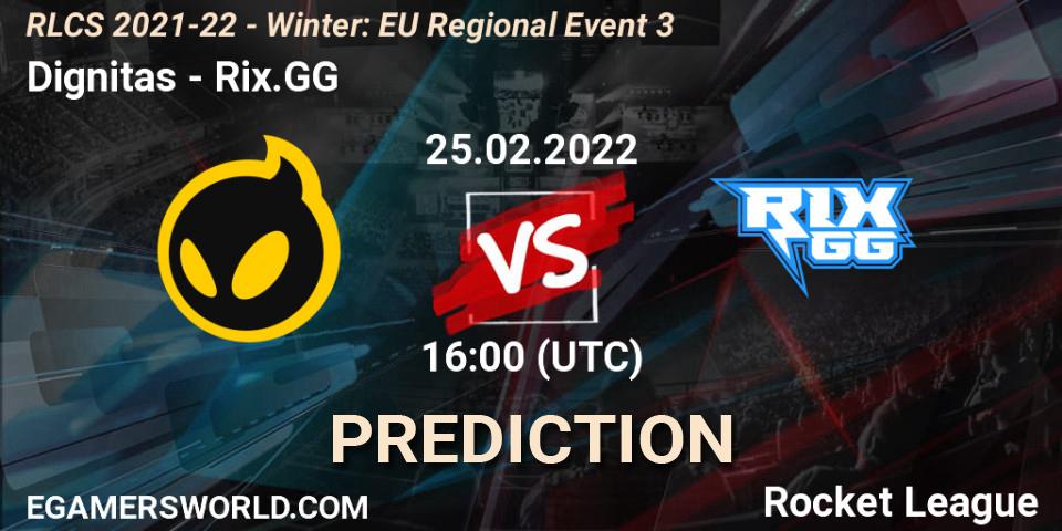 Dignitas - Rix.GG: прогноз. 25.02.2022 at 16:00, Rocket League, RLCS 2021-22 - Winter: EU Regional Event 3