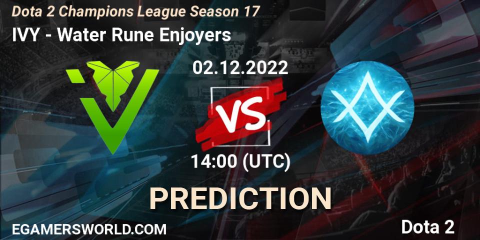 IVY - GameAcces: прогноз. 02.12.22, Dota 2, Dota 2 Champions League Season 17