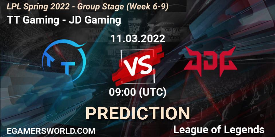TT Gaming - JD Gaming: прогноз. 11.03.2022 at 07:00, LoL, LPL Spring 2022 - Group Stage (Week 6-9)