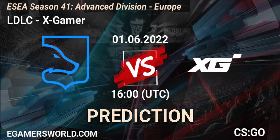 LDLC - X-Gamer: прогноз. 01.06.2022 at 16:00, Counter-Strike (CS2), ESEA Season 41: Advanced Division - Europe