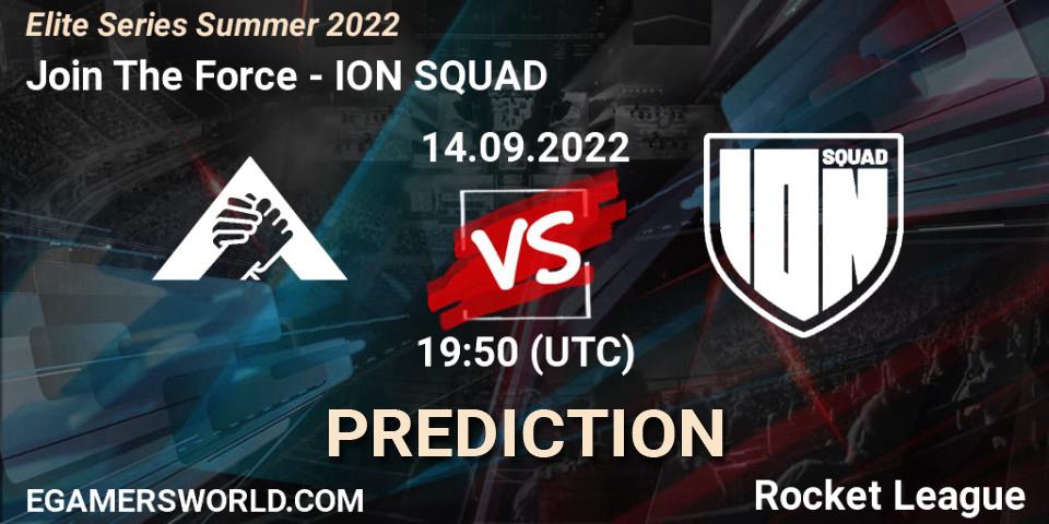 Join The Force - ION SQUAD: прогноз. 14.09.2022 at 19:50, Rocket League, Elite Series Summer 2022