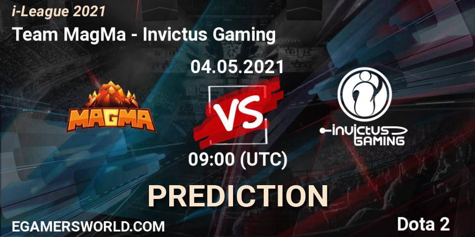 Team MagMa - Invictus Gaming: прогноз. 04.05.2021 at 09:22, Dota 2, i-League 2021 Season 1