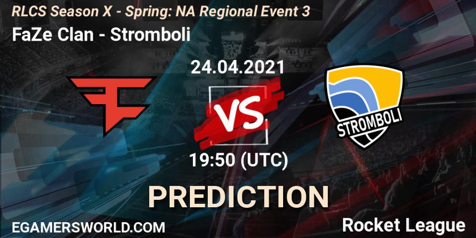 FaZe Clan - Stromboli: прогноз. 24.04.2021 at 19:15, Rocket League, RLCS Season X - Spring: NA Regional Event 3