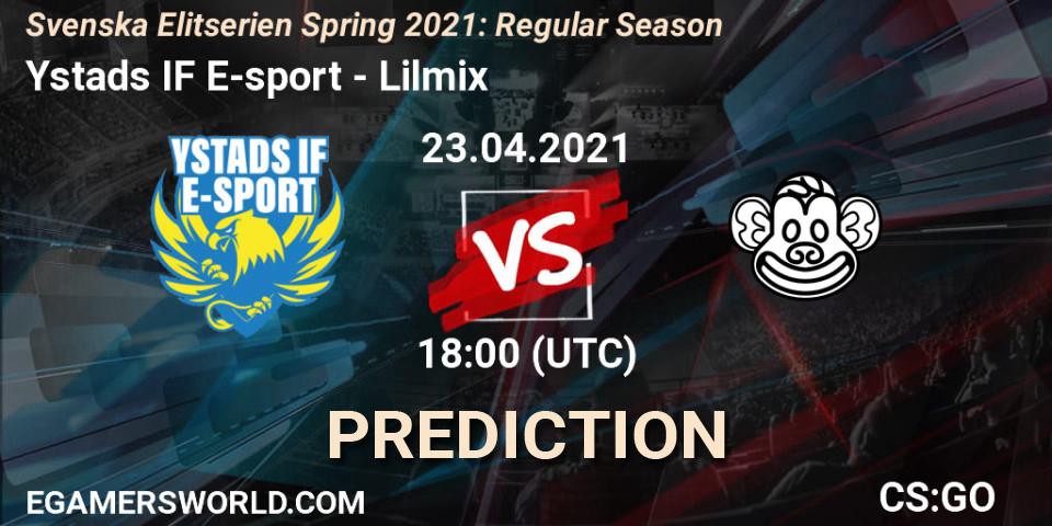 Ystads IF E-sport - Lilmix: прогноз. 23.04.2021 at 18:00, Counter-Strike (CS2), Svenska Elitserien Spring 2021: Regular Season