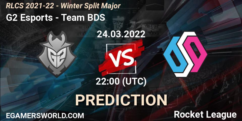G2 Esports - Team BDS: прогноз. 24.03.2022 at 22:00, Rocket League, RLCS 2021-22 - Winter Split Major