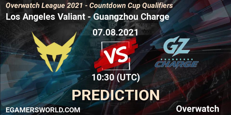 Los Angeles Valiant - Guangzhou Charge: прогноз. 13.08.2021 at 10:30, Overwatch, Overwatch League 2021 - Countdown Cup Qualifiers