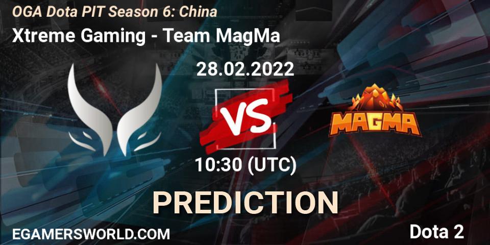 Xtreme Gaming - Team MagMa: прогноз. 28.02.22, Dota 2, OGA Dota PIT Season 6: China