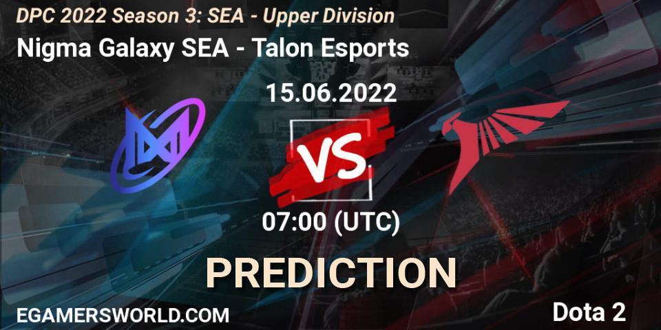Nigma Galaxy SEA - Talon Esports: прогноз. 15.06.2022 at 07:02, Dota 2, DPC SEA 2021/2022 Tour 3: Division I