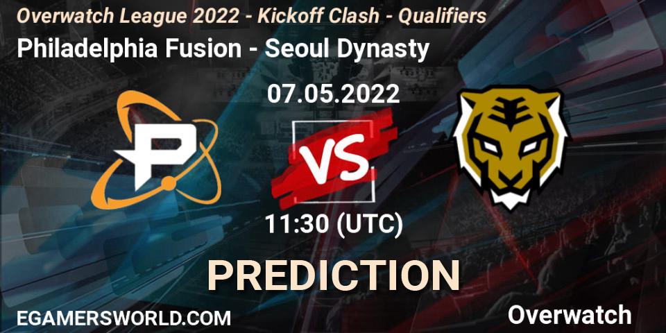 Philadelphia Fusion - Seoul Dynasty: прогноз. 26.05.2022 at 10:00, Overwatch, Overwatch League 2022 - Kickoff Clash - Qualifiers