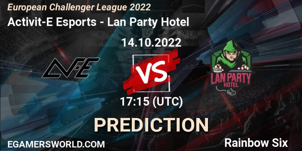 Activit-E Esports - Lan Party Hotel: прогноз. 14.10.2022 at 17:15, Rainbow Six, European Challenger League 2022