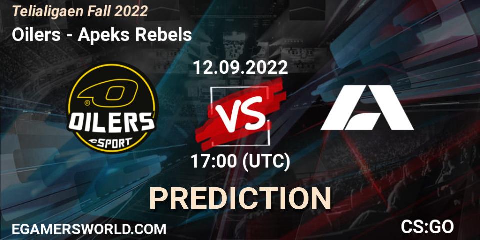Oilers - Apeks Rebels: прогноз. 12.09.2022 at 17:00, Counter-Strike (CS2), Telialigaen Fall 2022: Regular Season