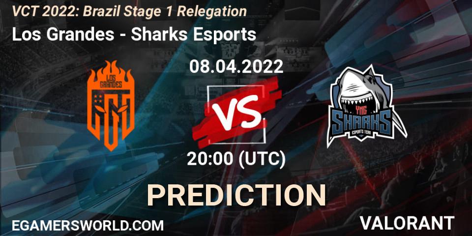 Los Grandes - Sharks Esports: прогноз. 08.04.2022 at 20:15, VALORANT, VCT 2022: Brazil Stage 1 Relegation