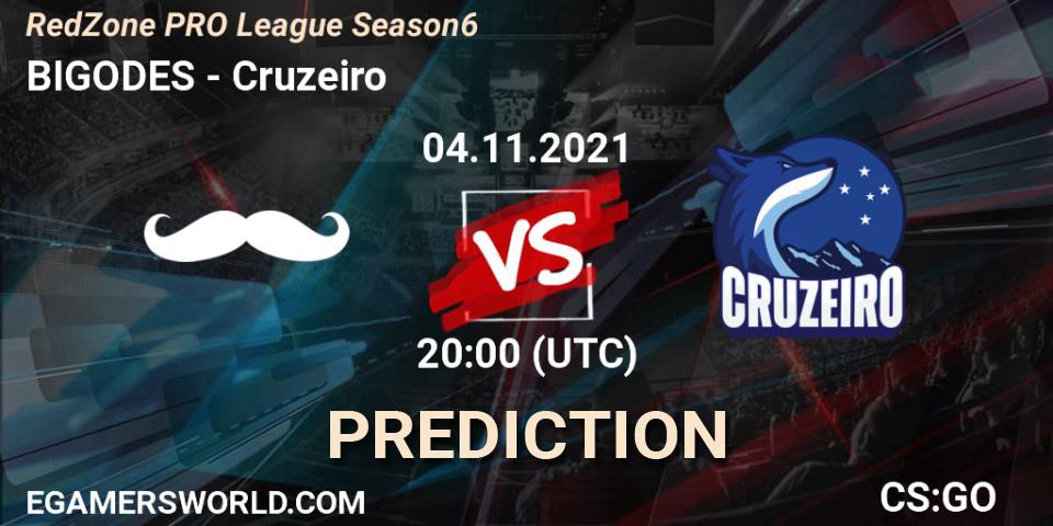BIGODES - Cruzeiro: прогноз. 04.11.2021 at 20:00, Counter-Strike (CS2), RedZone PRO League Season 6