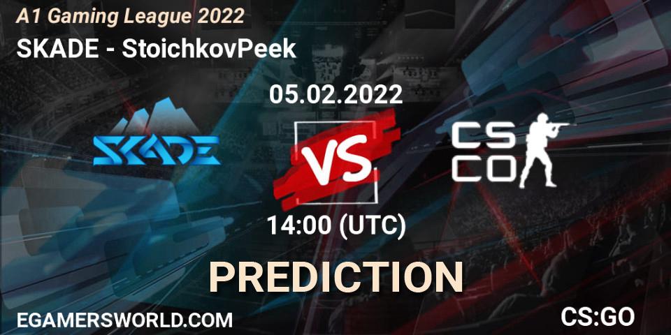 SKADE - StoichkovPeek: прогноз. 05.02.2022 at 16:30, Counter-Strike (CS2), A1 Gaming League 2022