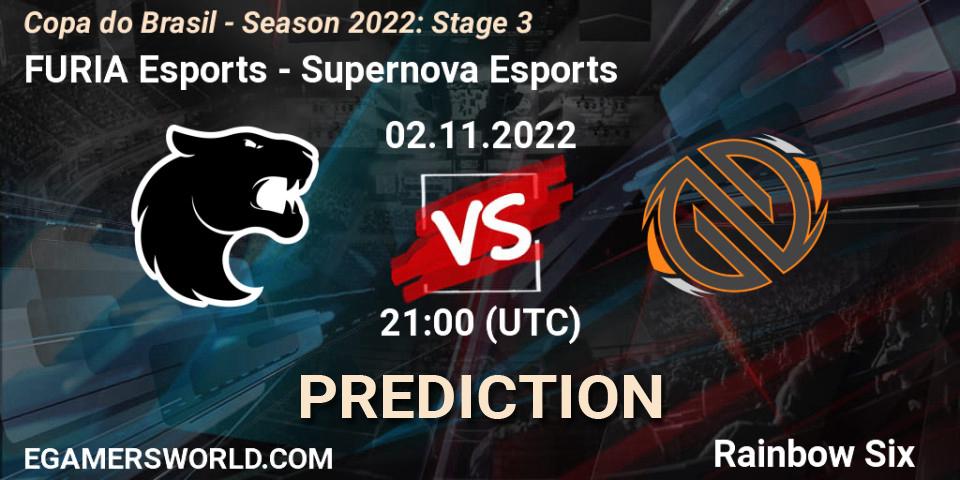 FURIA Esports - Supernova Esports: прогноз. 02.11.2022 at 21:00, Rainbow Six, Copa do Brasil - Season 2022: Stage 3