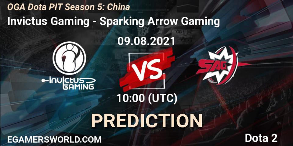 Invictus Gaming - Sparking Arrow Gaming: прогноз. 09.08.2021 at 09:39, Dota 2, OGA Dota PIT Season 5: China