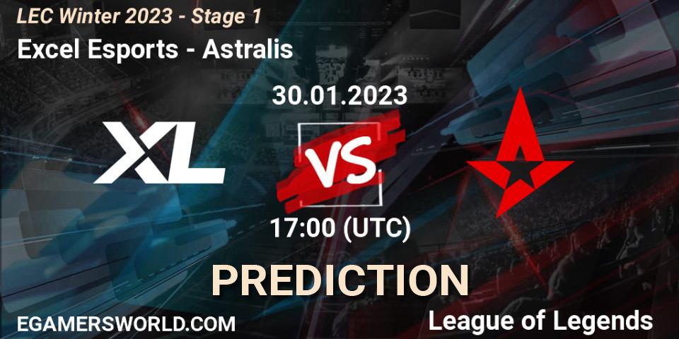 Excel Esports - Astralis: прогноз. 30.01.2023 at 17:00, LoL, LEC Winter 2023 - Stage 1