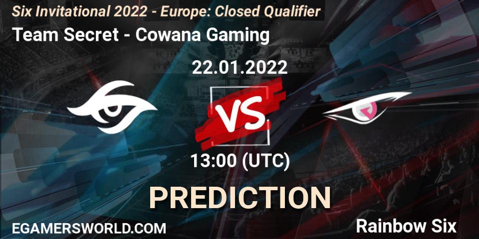Team Secret - Cowana Gaming: прогноз. 22.01.22, Rainbow Six, Six Invitational 2022 - Europe: Closed Qualifier
