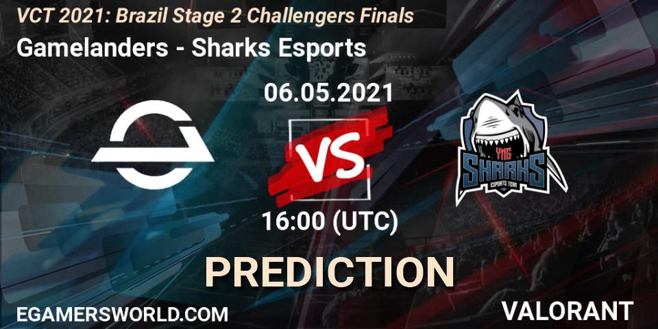 Gamelanders - Sharks Esports: прогноз. 06.05.2021 at 16:00, VALORANT, VCT 2021: Brazil Stage 2 Challengers Finals