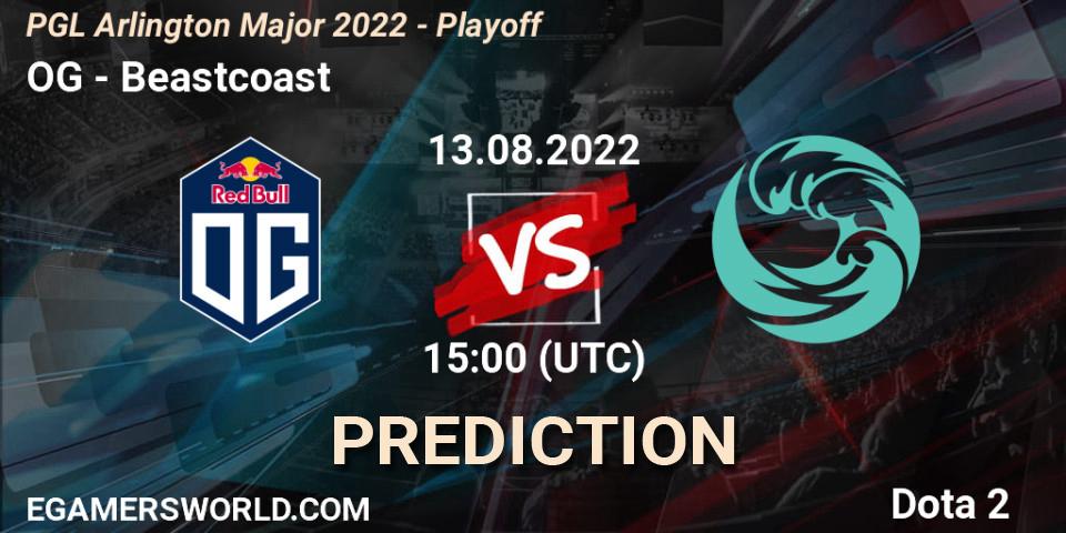 OG - Beastcoast: прогноз. 13.08.22, Dota 2, PGL Arlington Major 2022 - Playoff