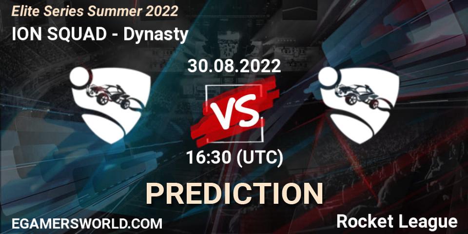 ION SQUAD - Dynasty: прогноз. 30.08.2022 at 16:30, Rocket League, Elite Series Summer 2022