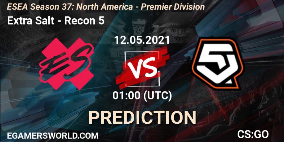 Extra Salt - Recon 5: прогноз. 12.05.2021 at 01:00, Counter-Strike (CS2), ESEA Season 37: North America - Premier Division