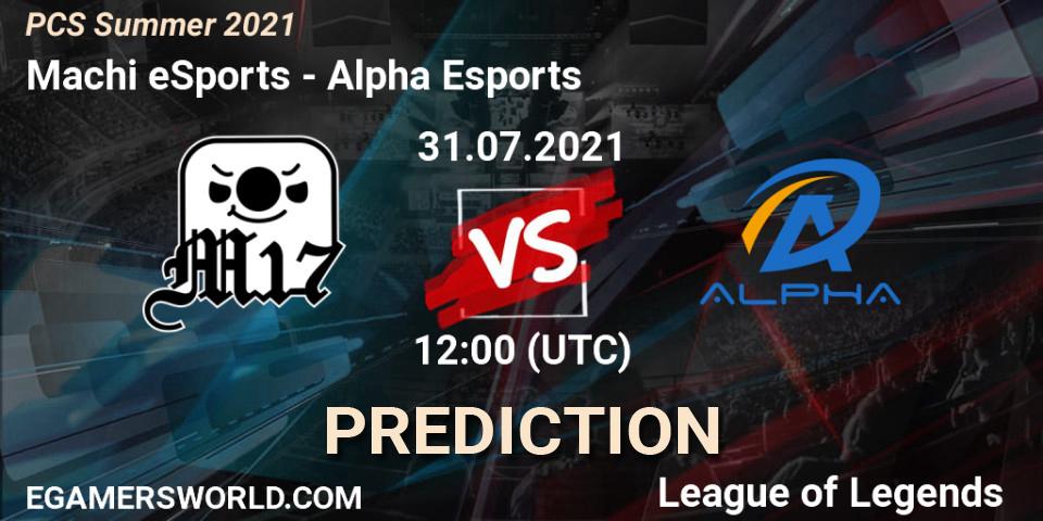 Machi eSports - Alpha Esports: прогноз. 31.07.2021 at 12:00, LoL, PCS Summer 2021