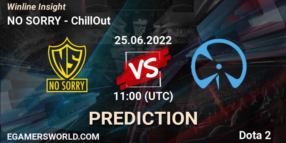 NO SORRY - ChillOut: прогноз. 25.06.2022 at 11:01, Dota 2, Winline Insight