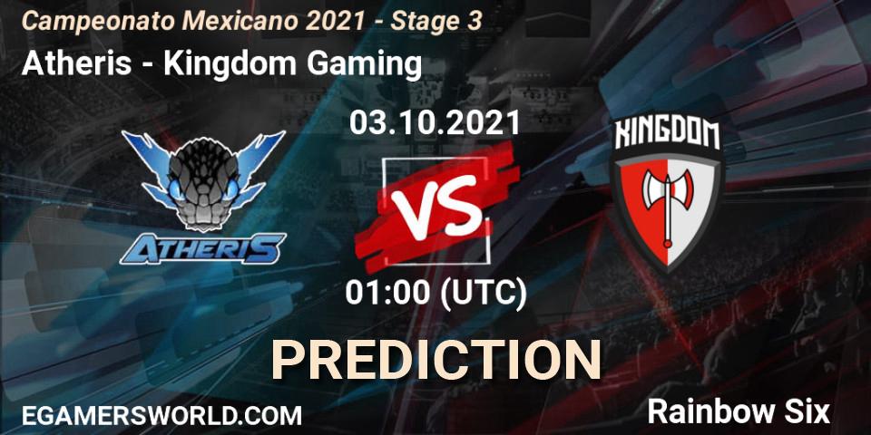 Atheris - Kingdom Gaming: прогноз. 03.10.21, Rainbow Six, Campeonato Mexicano 2021 - Stage 3