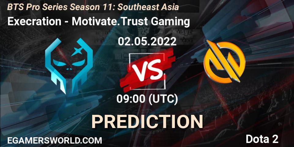 Execration - Motivate.Trust Gaming: прогноз. 02.05.2022 at 07:12, Dota 2, BTS Pro Series Season 11: Southeast Asia