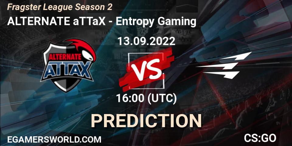ALTERNATE aTTaX - Entropy Gaming: прогноз. 13.09.2022 at 16:00, Counter-Strike (CS2), Fragster League Season 2