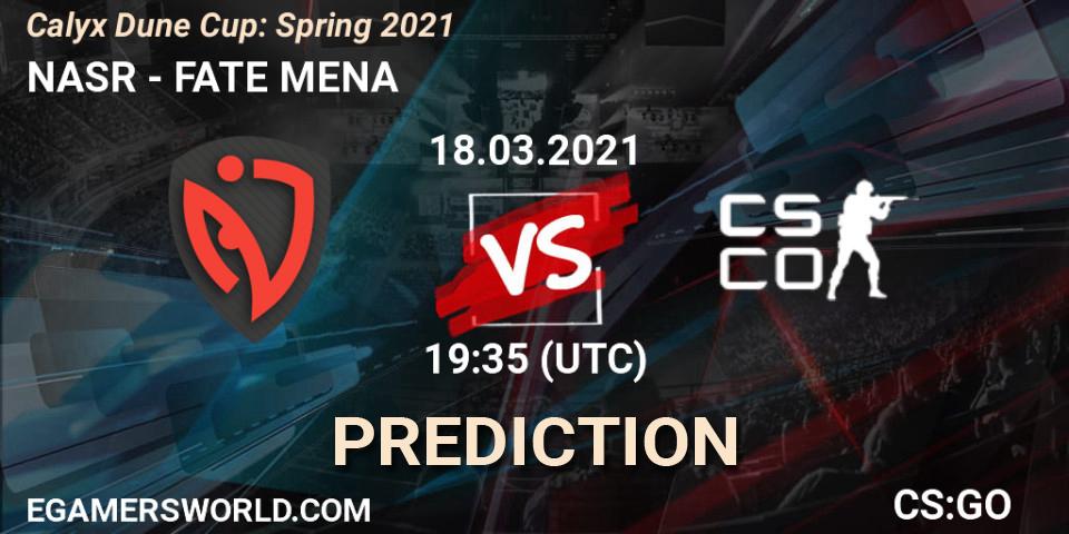 NASR - FATE MENA: прогноз. 18.03.2021 at 19:35, Counter-Strike (CS2), Calyx Dune Cup: Spring 2021