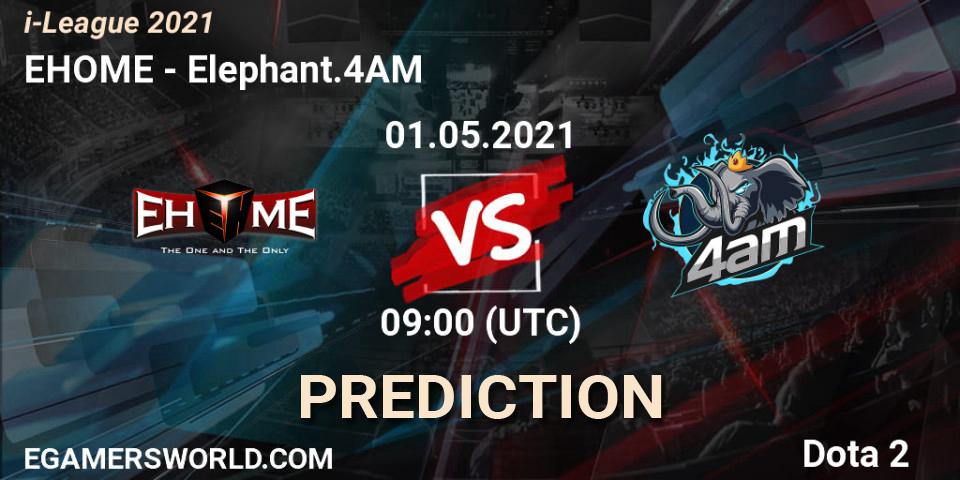 EHOME - Elephant.4AM: прогноз. 01.05.2021 at 09:14, Dota 2, i-League 2021 Season 1
