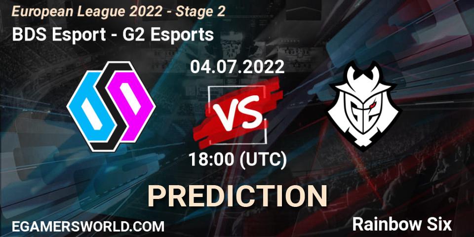 BDS Esport - G2 Esports: прогноз. 04.07.22, Rainbow Six, European League 2022 - Stage 2