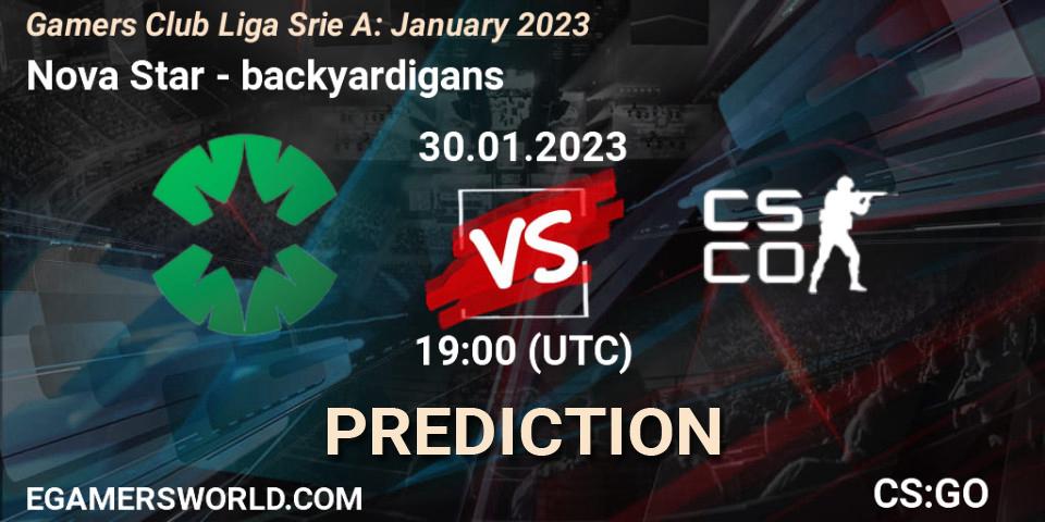 Nova Star - backyardigans: прогноз. 30.01.23, CS2 (CS:GO), Gamers Club Liga Série A: January 2023