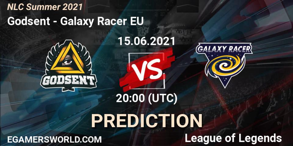 Godsent - Galaxy Racer EU: прогноз. 15.06.2021 at 20:00, LoL, NLC Summer 2021