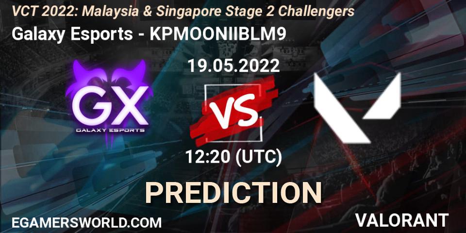 Galaxy Esports - KPMOONIIBLM9: прогноз. 19.05.2022 at 11:00, VALORANT, VCT 2022: Malaysia & Singapore Stage 2 Challengers