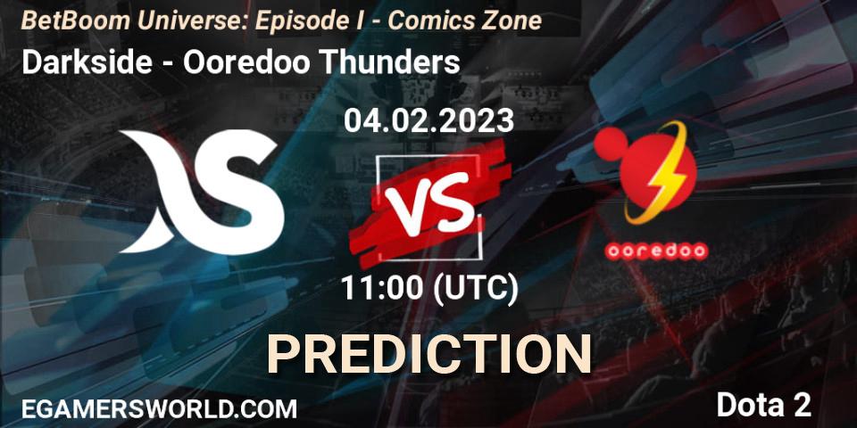 Darkside - Ooredoo Thunders: прогноз. 04.02.23, Dota 2, BetBoom Universe: Episode I - Comics Zone