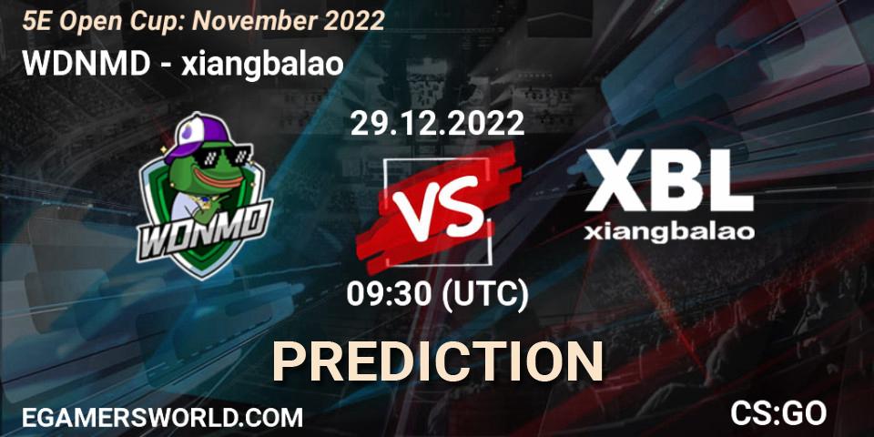WDNMD - xiangbalao: прогноз. 29.12.2022 at 10:20, Counter-Strike (CS2), 5E Open Cup: November 2022