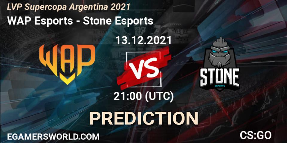 WAP Esports - Stone Esports: прогноз. 13.12.2021 at 23:30, Counter-Strike (CS2), LVP Supercopa Argentina 2021