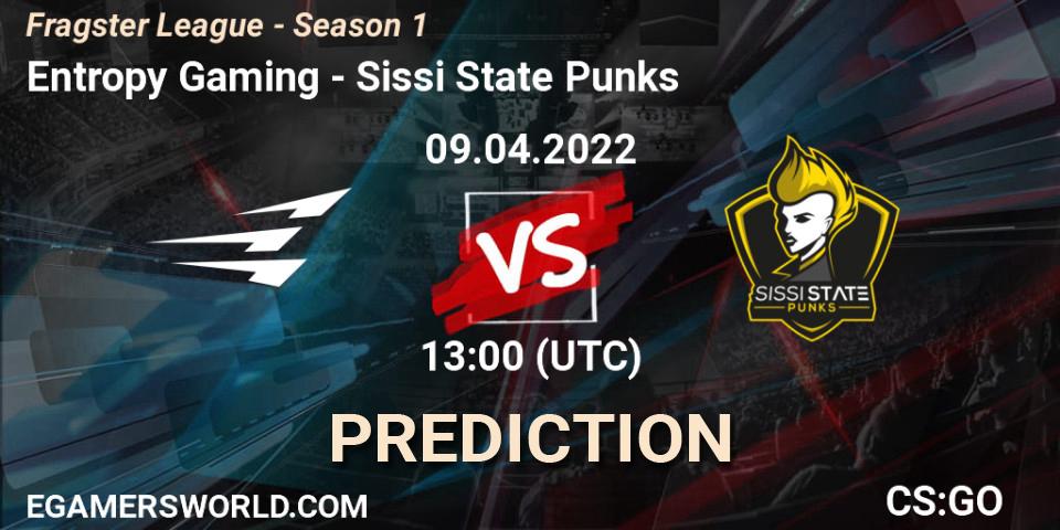 Entropy Gaming - Sissi State Punks: прогноз. 09.04.22, CS2 (CS:GO), Fragster League - Season 1