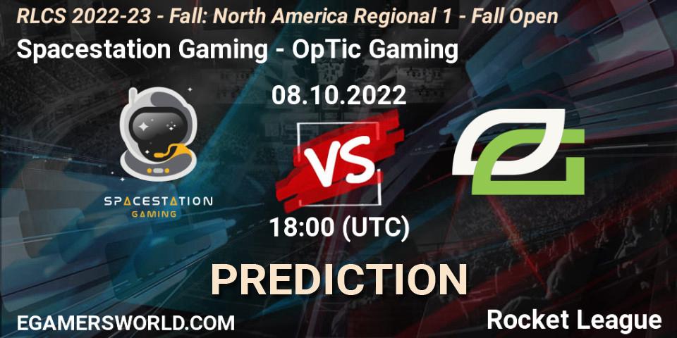 Spacestation Gaming - OpTic Gaming: прогноз. 08.10.2022 at 18:00, Rocket League, RLCS 2022-23 - Fall: North America Regional 1 - Fall Open